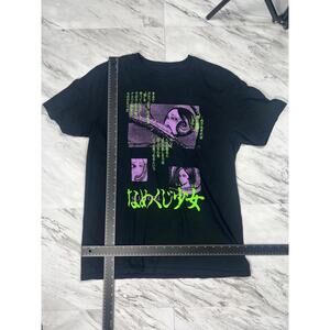 Anime Japanese Graphic T-Shirt Slug Girl Purple Green Print Size LARGE #8